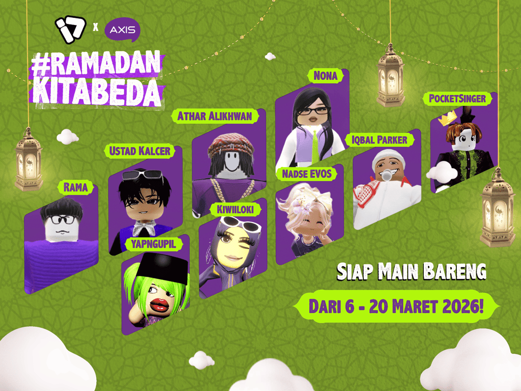 AXIS dan EVOS Hadirkan Pengalaman Ramadan Interaktif di Roblox Lewat Aktivasi #RamadanKitaBeda