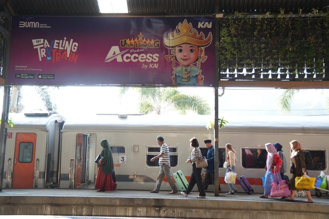Caturwulan I 2026, Volume Penumpang KAI Divre IV Tanjungkarang Meningkat 15 Persen