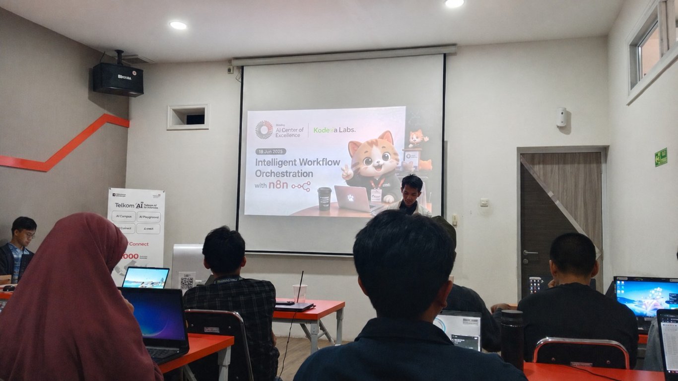 AI Connect Makassar dan Kodeka Labs Gelar Workshop Intelligent Workflow Orchestration with n8n