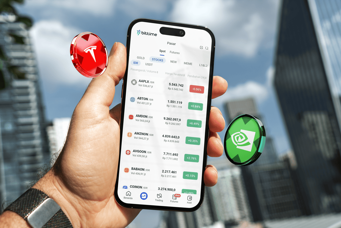 Bittime: Investor Pantau Hasil Negosiasi AS-Iran, Aset Tokenized Saham AS Dapat Dicermati