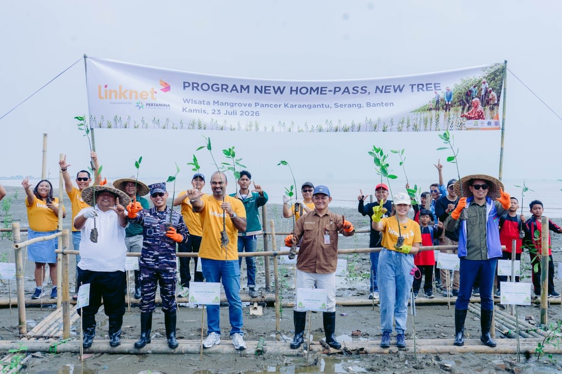 “New Home-Pass, New Tree”, Inisiatif Linknet untuk Jaga Benteng Pesisir dan Masa Depan Masyarakat
